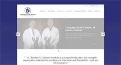 Desktop Screenshot of christinemkleinertinstitute.org